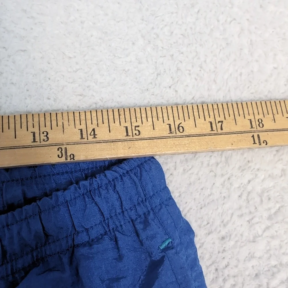 Vintage Champion Swim Trunks Shorts‎ Med Shiny Bright Blue Brief 31